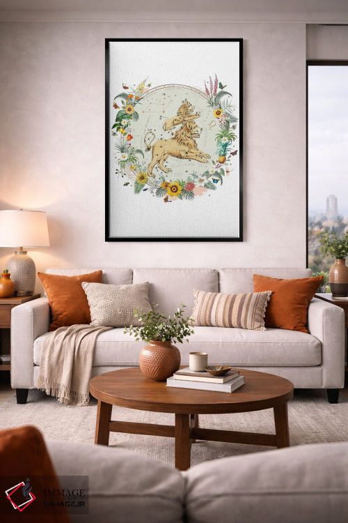 تابلو دکوراتیو فال برج اسد اثر ناتالی رایان - D2B