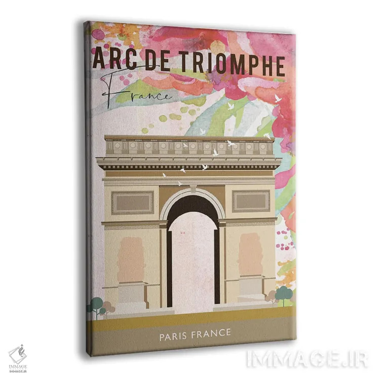تابلو مدرن پوستر سفر طاق پیروزی اثر ناتالی رایان - نمای پرسپکتیو محصول