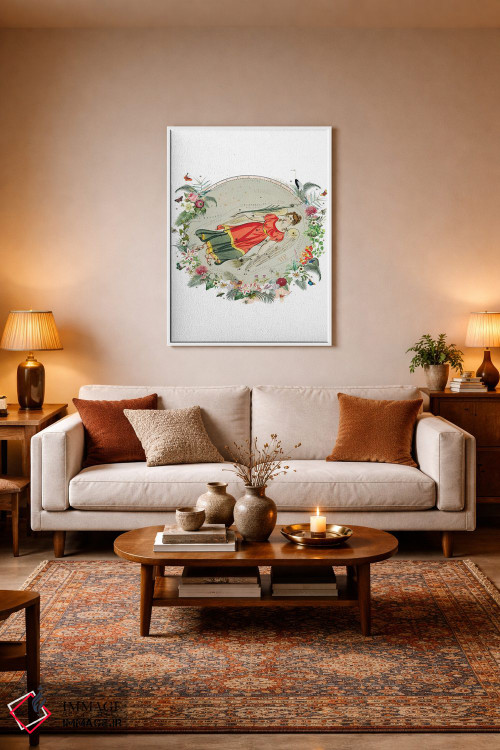 تابلو دکوراتیو فال برج سنبله اثر ناتالی رایان - D3W