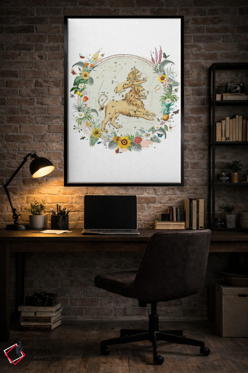 تابلو دکوراتیو فال برج اسد اثر ناتالی رایان - D5B