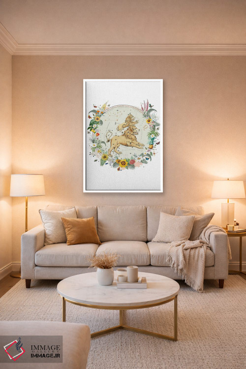 تابلو دکوراتیو فال برج اسد اثر ناتالی رایان - D3W