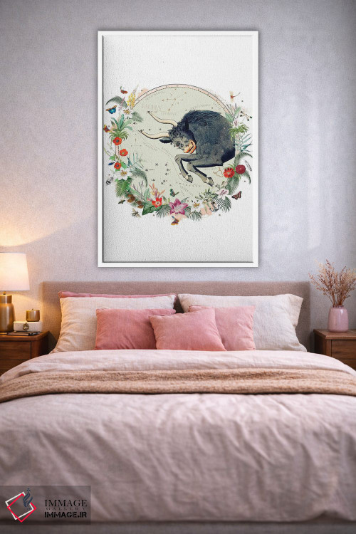 تابلو دکوراتیو فال برج ثور اثر ناتالی رایان - D1W