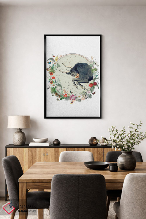 تابلو دکوراتیو فال برج ثور اثر ناتالی رایان - D5B