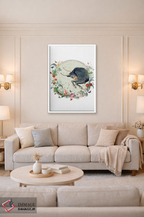 تابلو دکوراتیو فال برج ثور اثر ناتالی رایان - D3W