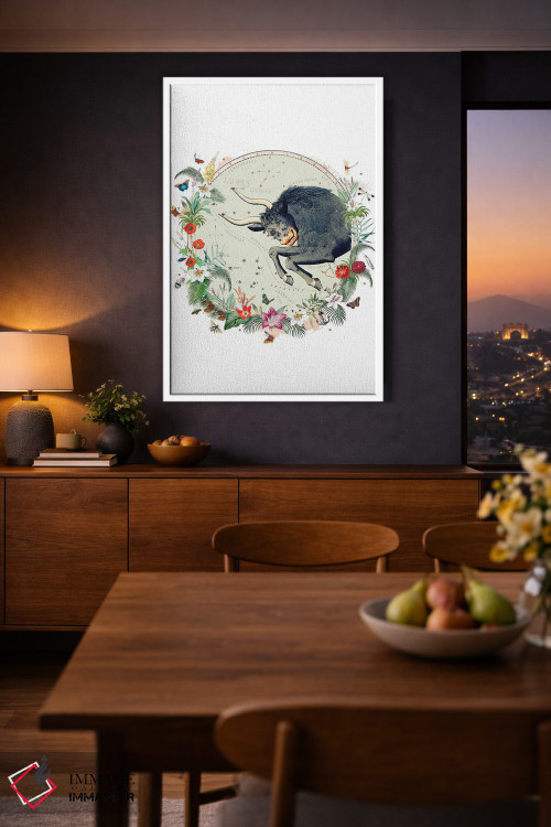 تابلو دکوراتیو فال برج ثور اثر ناتالی رایان - D4W