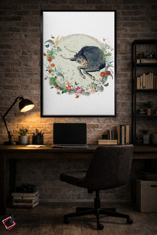 تابلو دکوراتیو فال برج ثور اثر ناتالی رایان - D6B