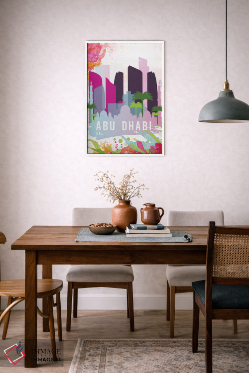 تابلو مدرن پوستر سفر ابوظبی اثر ناتالی رایان - D5W