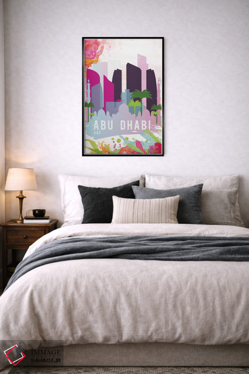 تابلو مدرن پوستر سفر ابوظبی اثر ناتالی رایان - D6B