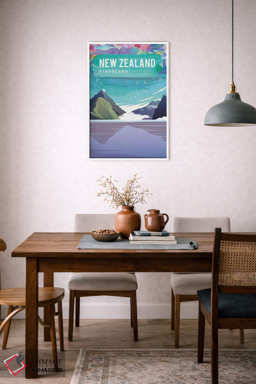 تابلو مدرن پوستر سفر نیوزیلند اثر ناتالی رایان - D5W