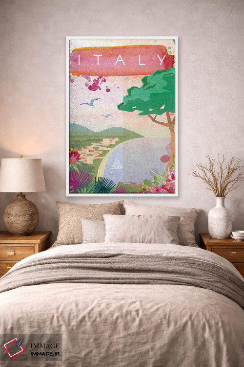 تابلو مدرن پوستر سفر به ایتالیا اثر ناتالی رایان - D1W