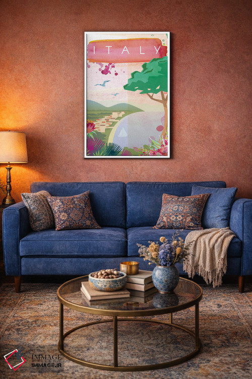 تابلو مدرن پوستر سفر به ایتالیا اثر ناتالی رایان - D3W