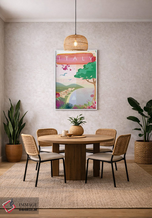 تابلو مدرن پوستر سفر به ایتالیا اثر ناتالی رایان - D2W