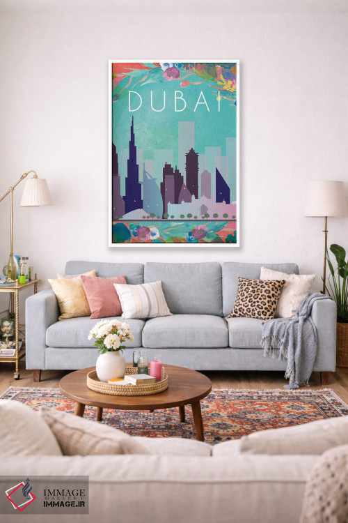 تابلو مدرن پوستر سفر به دبی اثر ناتالی رایان - D1W