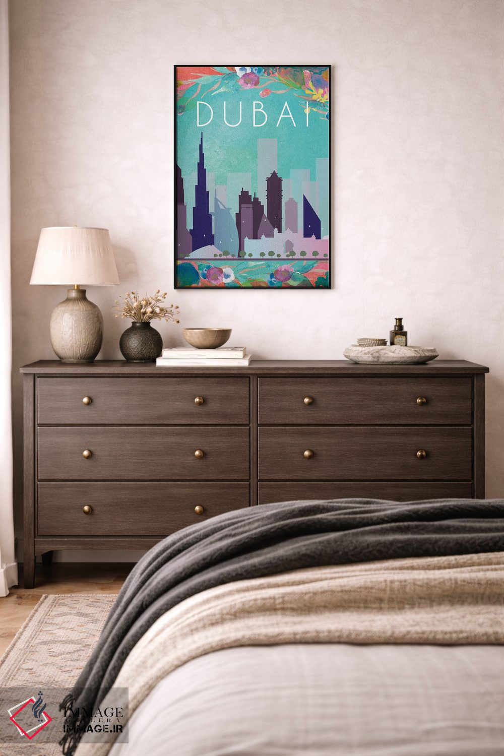 تابلو مدرن پوستر سفر به دبی اثر ناتالی رایان - D3B