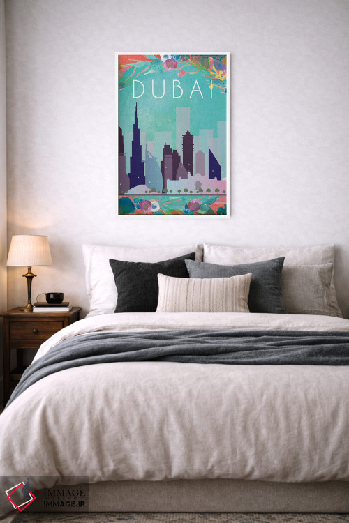 تابلو مدرن پوستر سفر به دبی اثر ناتالی رایان - D6W