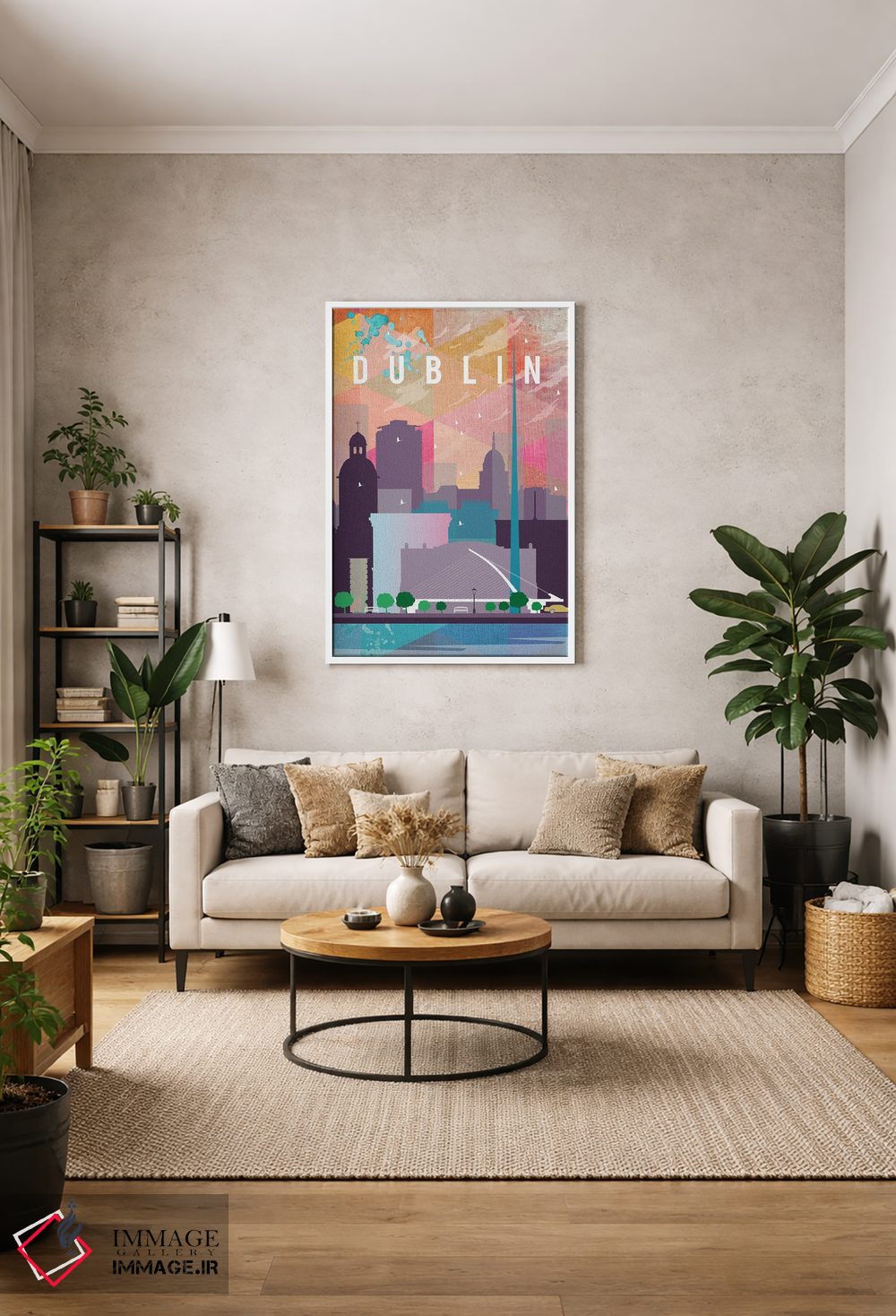 تابلو مدرن پوستر سفر به دوبلین اثر ناتالی رایان - D1W