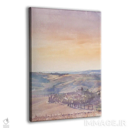 تابلو دکوراتیو پوستر سفر به توسکانی اثر ناتالی رایان - نمای پرسپکتیو محصول