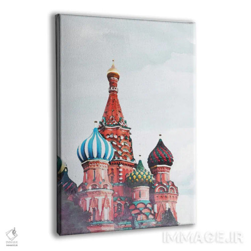 تابلو دکوراتیو پوستر سفر به روسیه اثر ناتالی رایان - نمای پرسپکتیو محصول