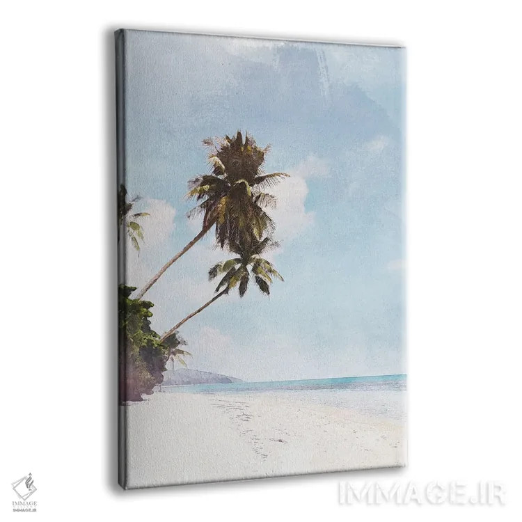 تابلو دکوراتیو پوستر سفر به کو سامویی اثر ناتالی رایان - نمای پرسپکتیو محصول