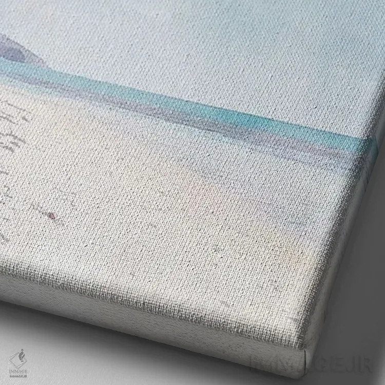 تابلو دکوراتیو پوستر سفر به کو سامویی اثر ناتالی رایان - نمای نزدیک بافت بوم