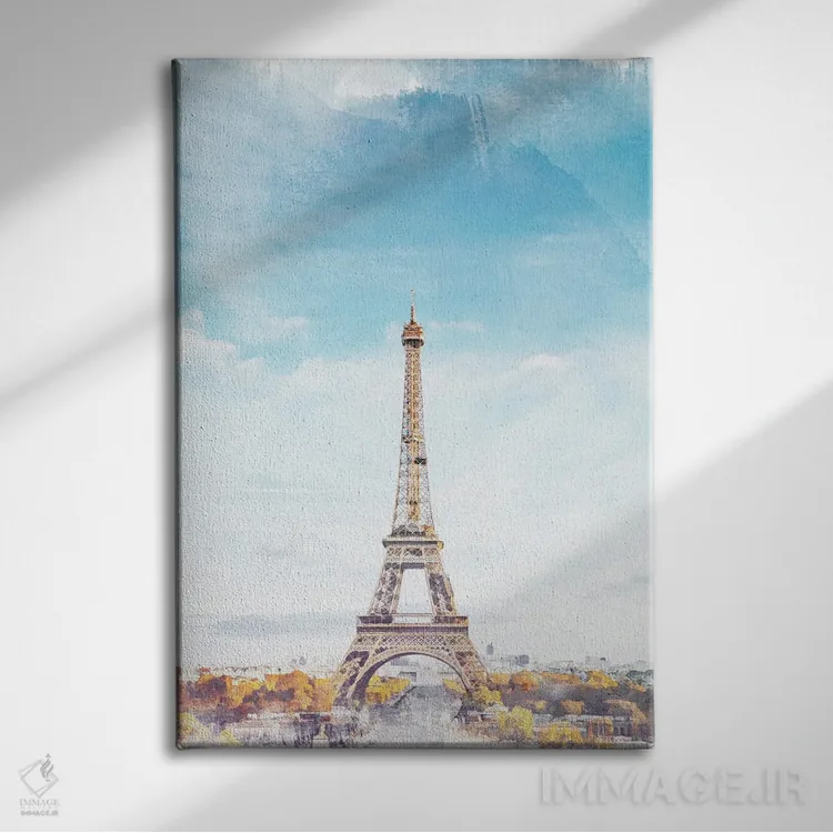 تابلو دکوراتیو پوستر دوستت دارم پاریس اثر ناتالی رایان - نمای روبهرو روی دیوار
