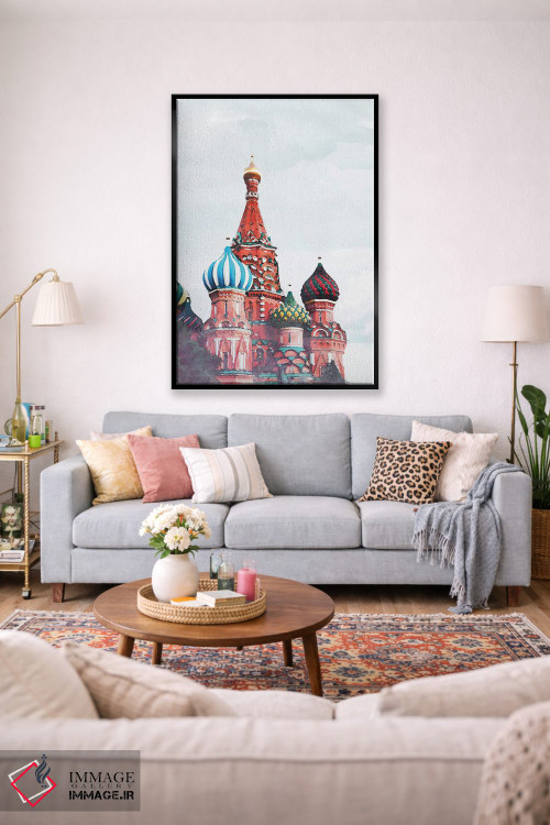 تابلو دکوراتیو پوستر سفر به روسیه اثر ناتالی رایان - D1B