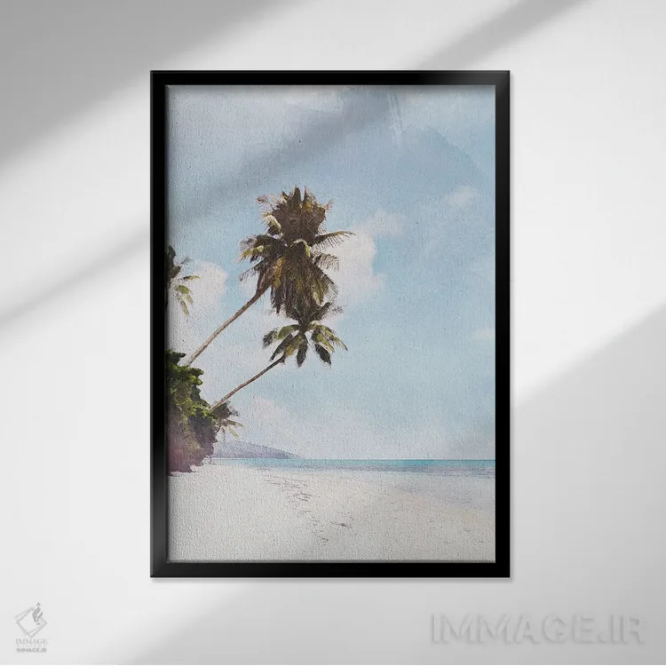 تابلو دکوراتیو پوستر سفر به کو سامویی اثر ناتالی رایان - نمای قابدار مشکی