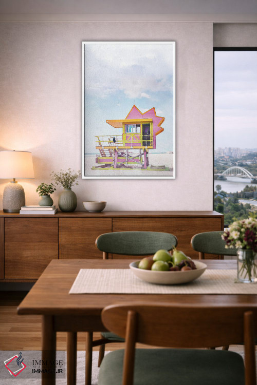 تابلو دکوراتیو پوستر سفر به میامی اثر ناتالی رایان - D4W