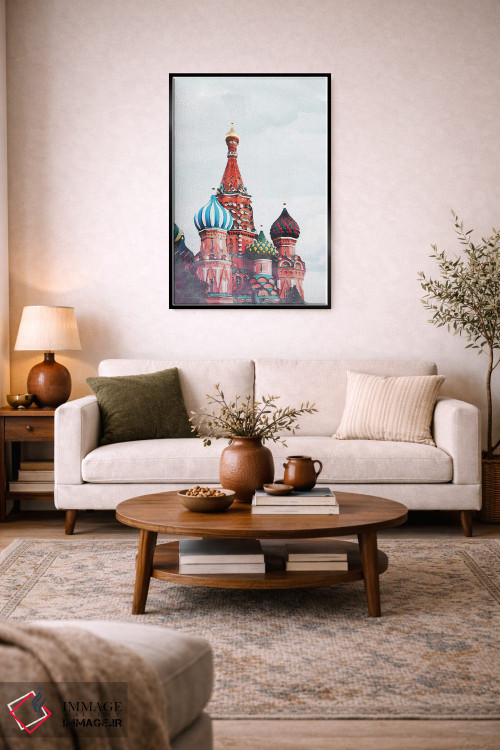 تابلو دکوراتیو پوستر سفر به روسیه اثر ناتالی رایان - D5B