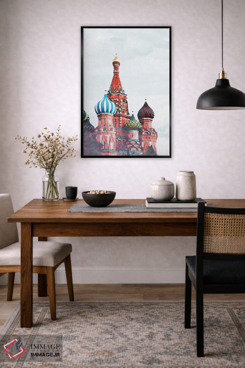 تابلو دکوراتیو پوستر سفر به روسیه اثر ناتالی رایان - D6B