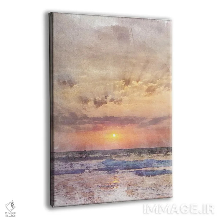 تابلو دکوراتیو پوستر غروب آفتاب گوا اثر ناتالی رایان - نمای پرسپکتیو محصول