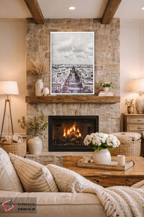 تابلو دکوراتیو پوستر سفر به شهر پاریس اثر ناتالی رایان - D1W