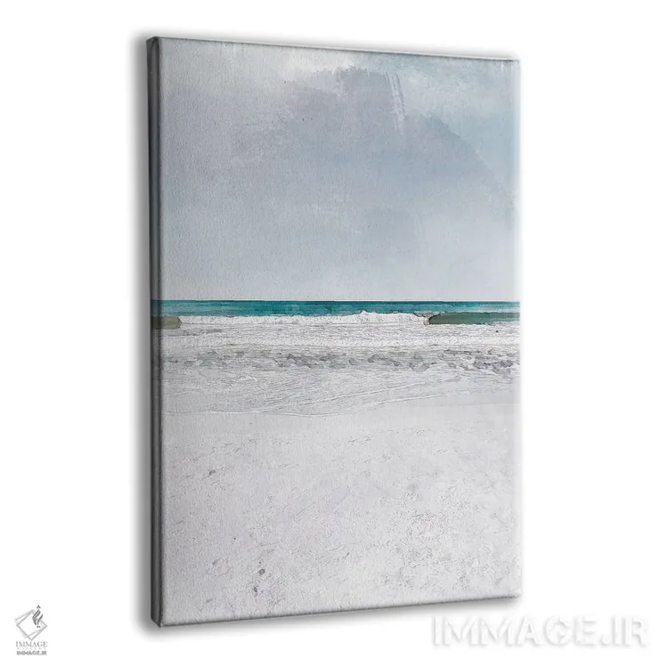 تابلو دکوراتیو پوستر موج های غلتان اثر ناتالی رایان - نمای پرسپکتیو محصول
