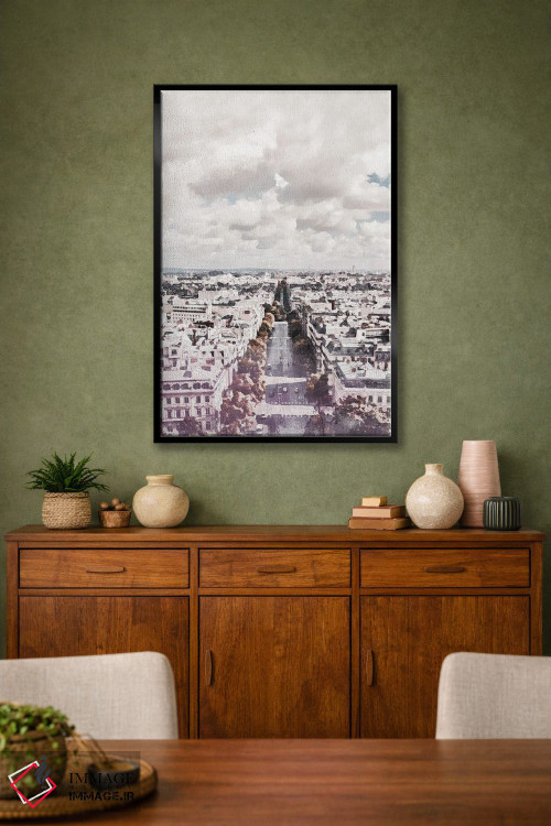 تابلو دکوراتیو پوستر سفر به شهر پاریس اثر ناتالی رایان - D3B