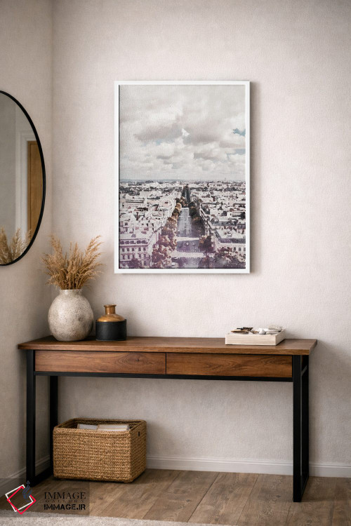 تابلو دکوراتیو پوستر سفر به شهر پاریس اثر ناتالی رایان - D4W