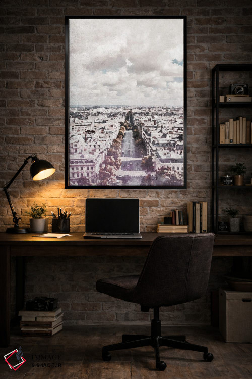 تابلو دکوراتیو پوستر سفر به شهر پاریس اثر ناتالی رایان - D6B