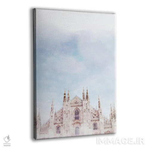 تابلو دکوراتیو پوستر سفر به دوئومو میلان اثر ناتالی رایان - نمای پرسپکتیو محصول