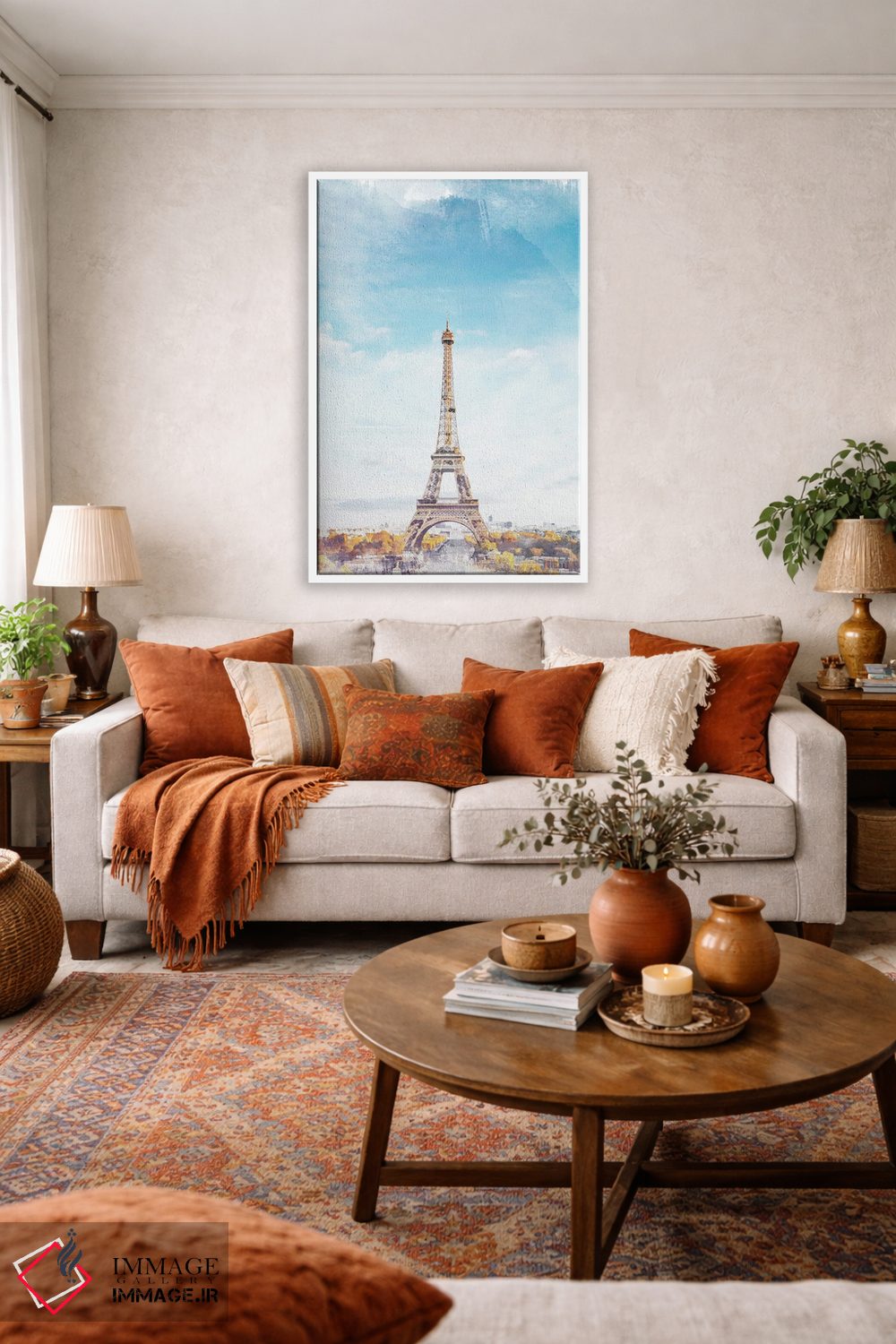تابلو دکوراتیو پوستر دوستت دارم پاریس اثر ناتالی رایان - D2W