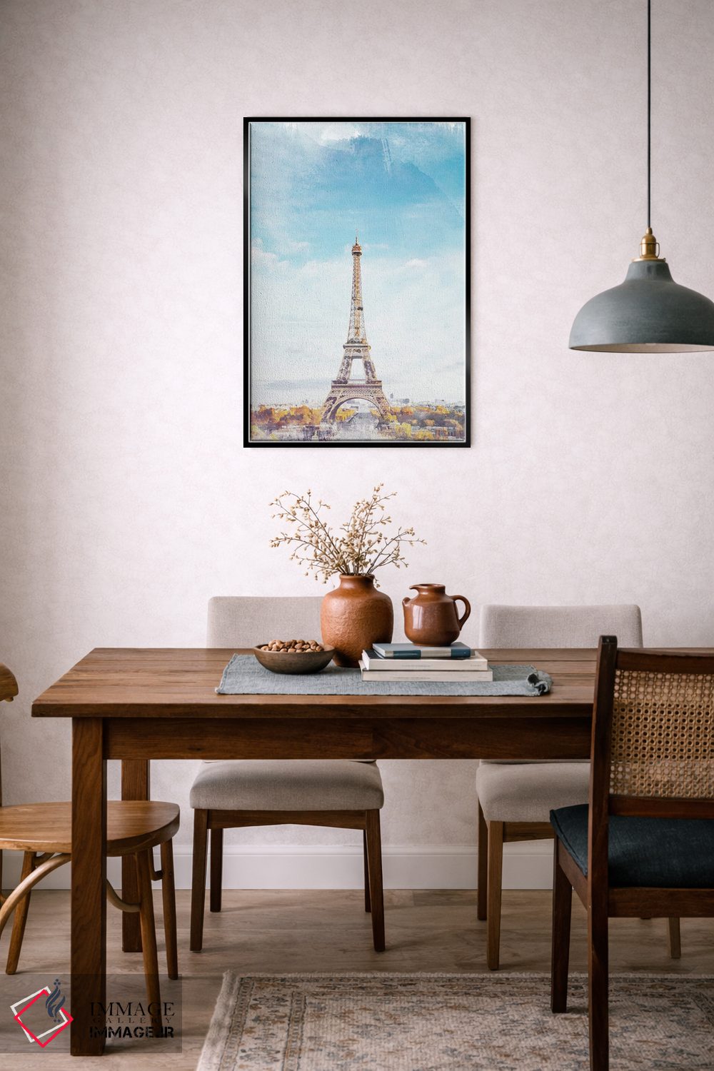 تابلو دکوراتیو پوستر دوستت دارم پاریس اثر ناتالی رایان - D6B