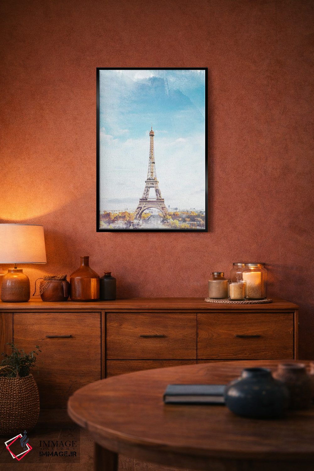 تابلو دکوراتیو پوستر دوستت دارم پاریس اثر ناتالی رایان - D5B