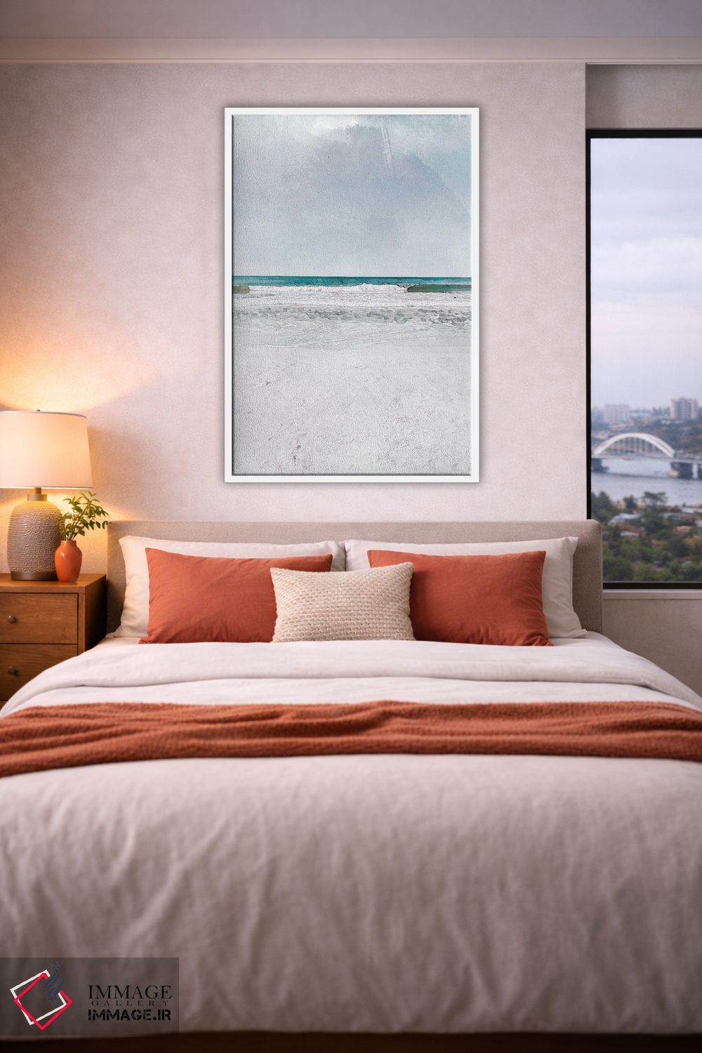 تابلو دکوراتیو پوستر موج های غلتان اثر ناتالی رایان - D2W