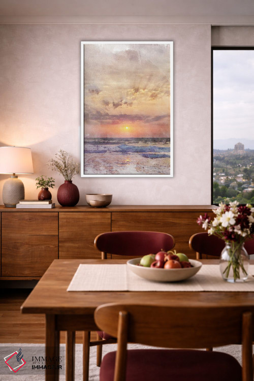 تابلو دکوراتیو پوستر غروب آفتاب گوا اثر ناتالی رایان - D2W