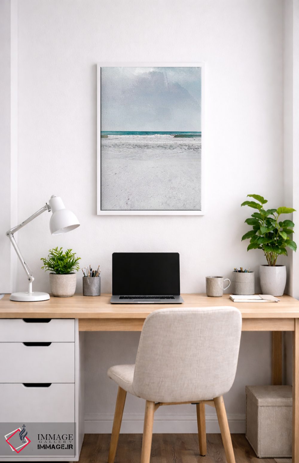 تابلو دکوراتیو پوستر موج های غلتان اثر ناتالی رایان - D3W