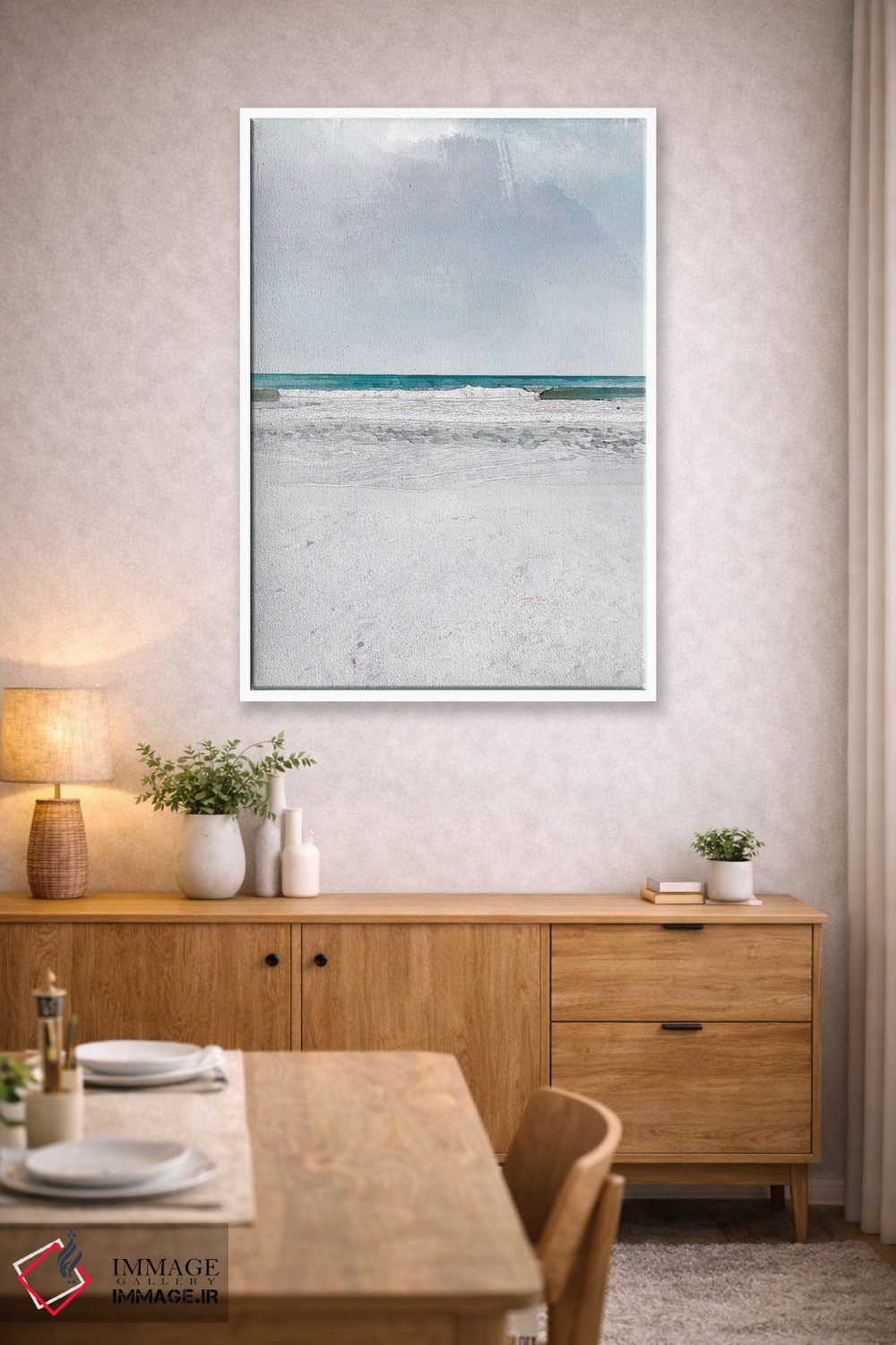 تابلو دکوراتیو پوستر موج های غلتان اثر ناتالی رایان - D4W