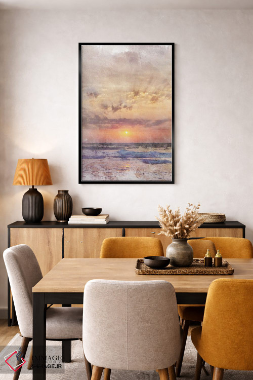 تابلو دکوراتیو پوستر غروب آفتاب گوا اثر ناتالی رایان - D4B