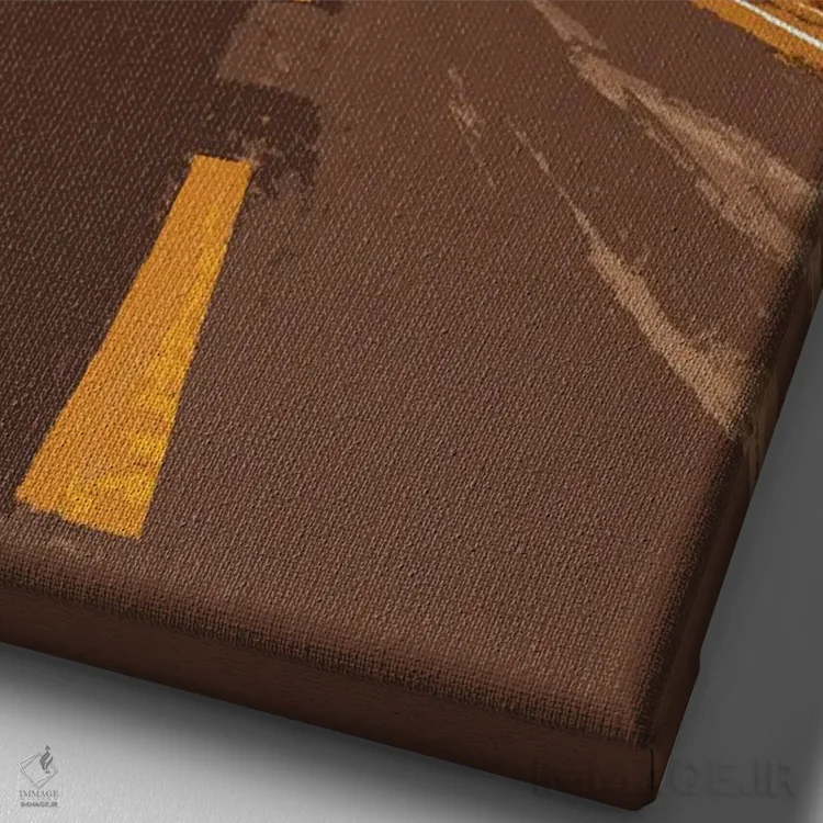 تابلو مدرن پوستر سفر به آریزونا اثر ناتالی رایان - نمای نزدیک بافت بوم