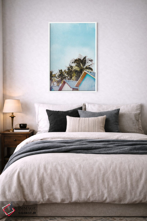 تابلو دکوراتیو پوستر کلبه ساحلی جامائیکا اثر ناتالی رایان - D5W