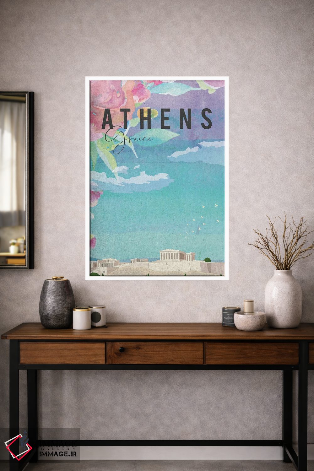 تابلو مدرن پوستر سفر به آتن اثر ناتالی رایان - D1W