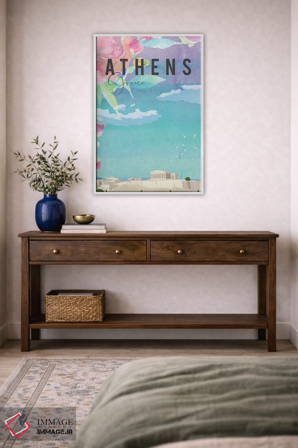 تابلو مدرن پوستر سفر به آتن اثر ناتالی رایان - D3W