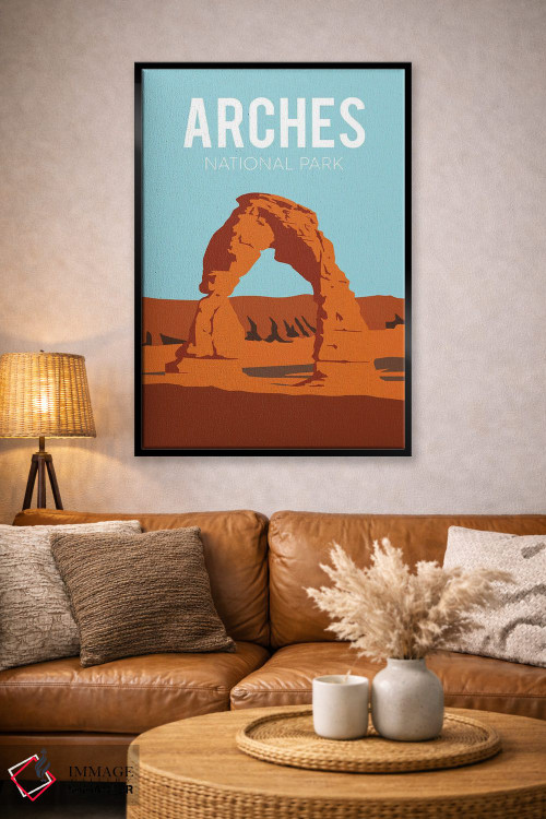 تابلو مدرن پوستر سفر به آرچز اثر ناتالی رایان - D4B